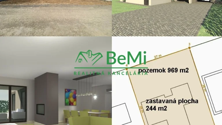 Moderná, 4 - izbová novostavba s garážou (vo výstavbe) na po