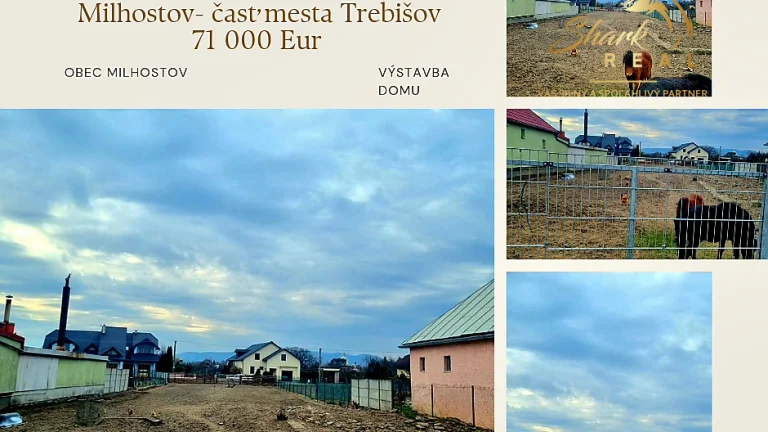 Na predaj pozemok v obci MILHOSTOV
