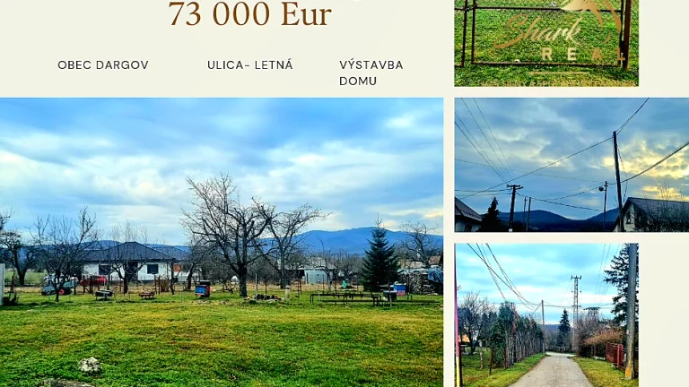 Ponúkame na predaj krásny pozemok v obci Dargov