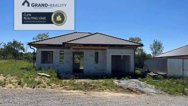 Na predaj novostavba bungalovu s pozemkom v obci Radimov