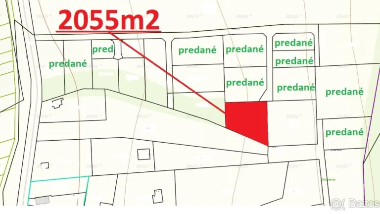 Investičný stavebný pozemok - 2055m2