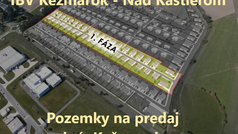 Pozemky na predaj IBV Kežmarok - Nad Kaštieľom