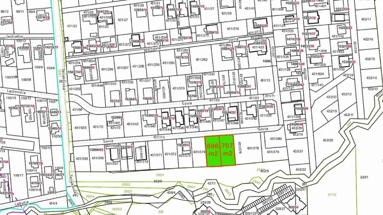 Stavebné pozemky 707 m2 a 696 m2 v Šalgovíku