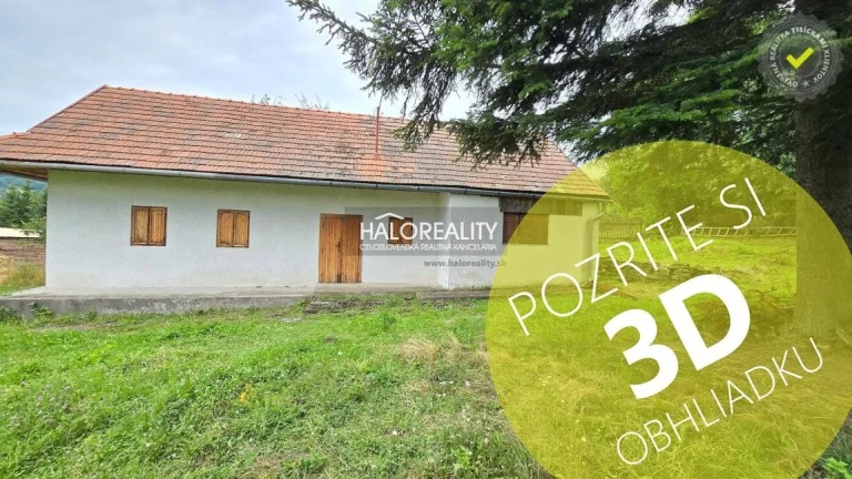 HALO reality - Predaj, chalupa Stará Huta, - EXKLUZÍVNE HAL