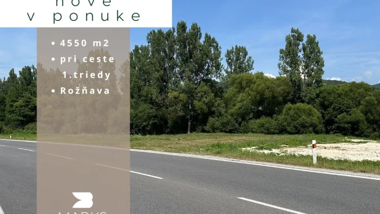 MARKS™ | pozemok na podnikateľské účely pri hlavnej ceste