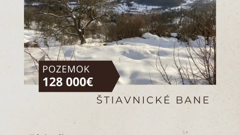 Dohoda možná - pozemok s výhľadom na Sitno - Štiavnické Bane