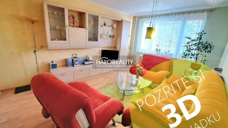 HALO reality - Predaj, trojizbový byt Kremnica, s balkónom -