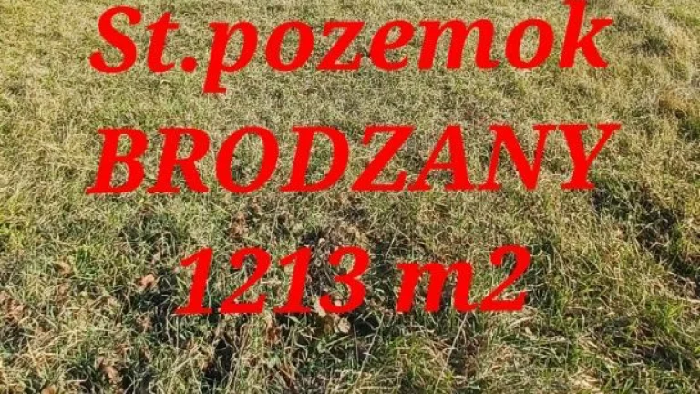VÝRAYNE ZNÍŽENÁ CENA Stavebný pozemok 1213 m2 obec BRODZAN