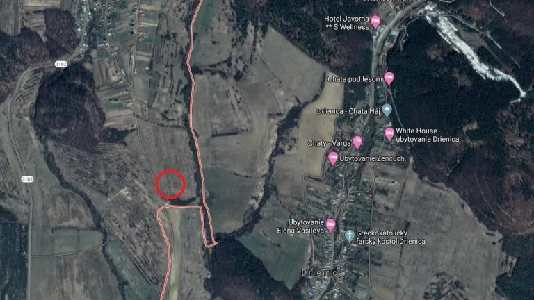 Bez maklérov predám slnečný pozemok v lokalite Červená Voda