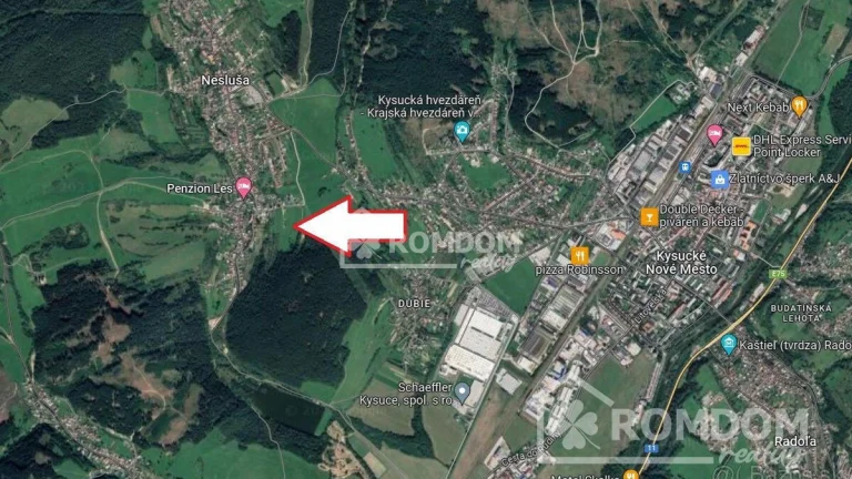 Predaj, investičný/rekreačný pozemok Nesluša, Kysucké Nové M
