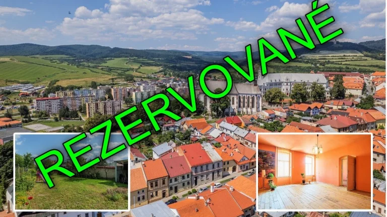 REZERVOVANÉ: Meštiansky rodinný dom, prísl., záhrada, Levoča