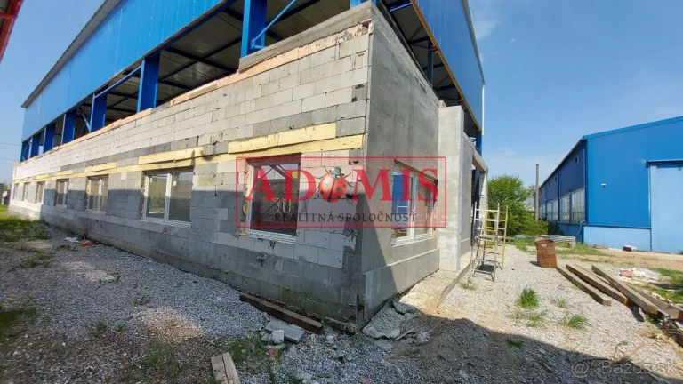 výrobná hala, komplet IS, Čaňa, 15min z Košíc, pred dokončen