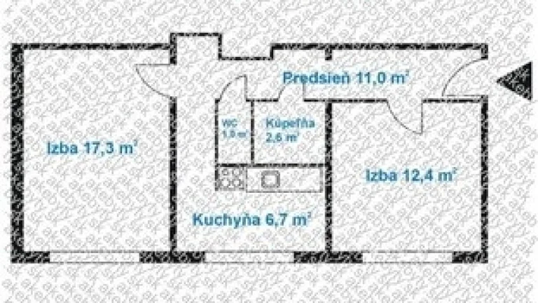 2 izb. byt, Toplianska ul.