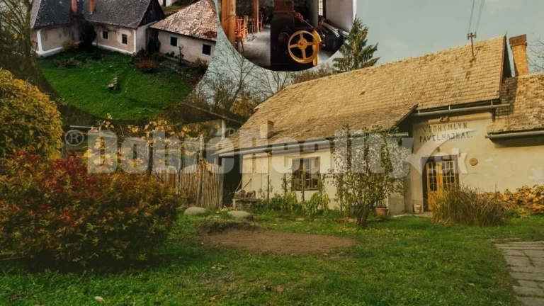 PREDAJ: Hajnalov vodný mlyn s náhonom, bytom mlynára, domom,