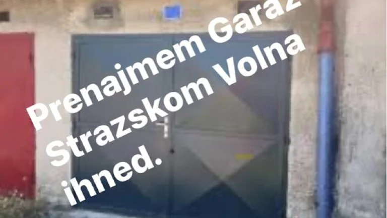 Prenajmem Garaz v Strazskom