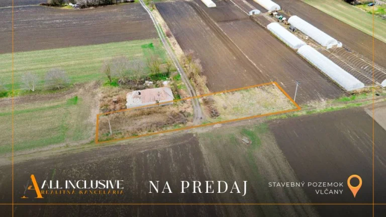ALL INCLUSIVE | NA PREDAJ STAVEBNÝ POZEMOK 867 M2, VLČANY