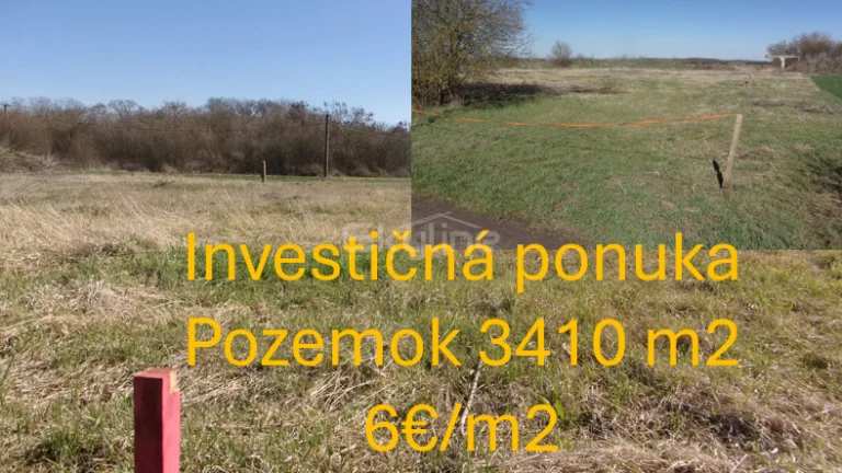 Exkluzívny predaj pozemku 3410 m2, Málaš, Levice