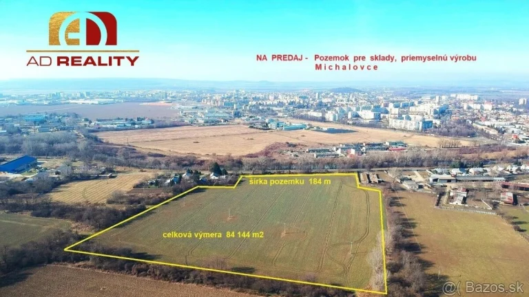 AD REALITY - Pozemok pre sklady, dielne, priemyselnú výrobu