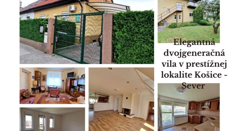 Výnimočná dvojgeneračná vila v TOP lokalite – Košice-Sever