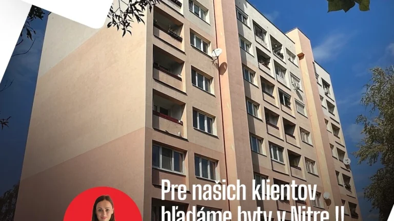 Hľadáme byty do našej ponuky