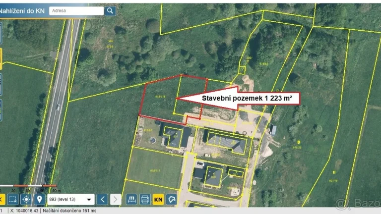 Stavební pozemek 1 223 m²