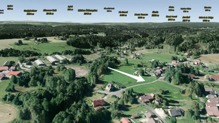 Stavební pozemek o výměře 1727m2