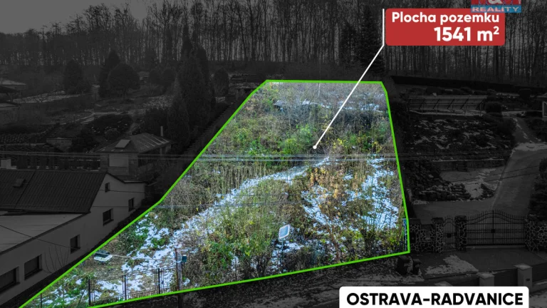 Prodej pozemku k bydlení, 1541 m², Ostrava, ul. Turgeněvova