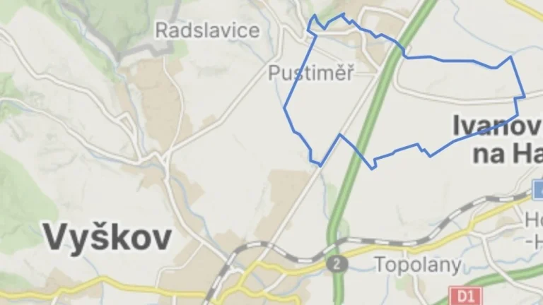 Stavební pozemek 613m² Pustiměř