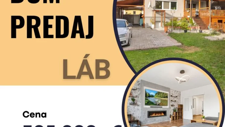 Láb, 5-izb.rodinný dom po kompletnej rekonštrukcii