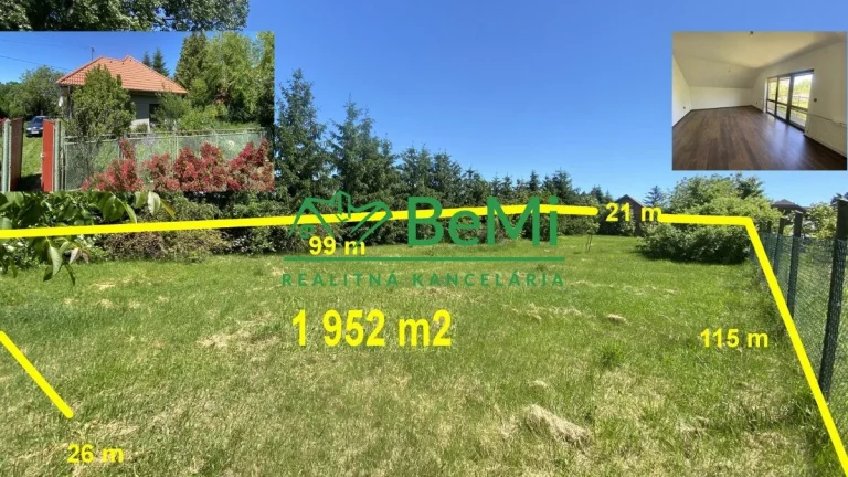 6 izbový rodinný dom pozemok 1 952 m2 Dolný Ohaj ID 482-12-M
