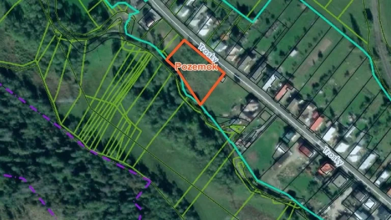 Veľký stavebný pozemok v obci Michalová