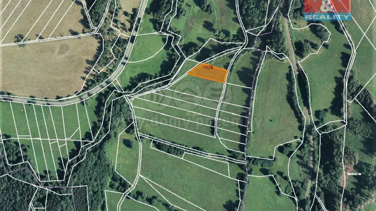 Prodej pole, 1835 m², Bernartice-Křenov u Žacléře