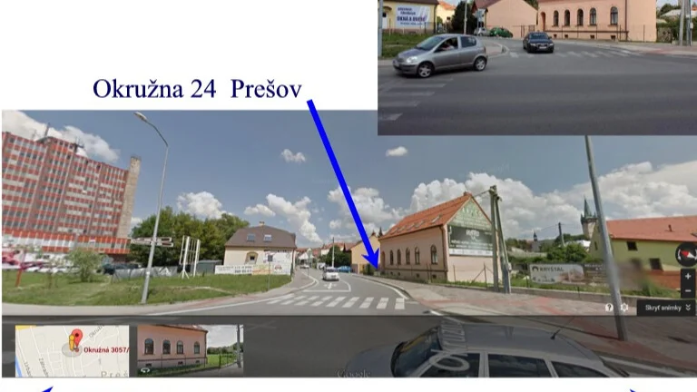parkovacie miesta v centre mesta – Okružná ul.