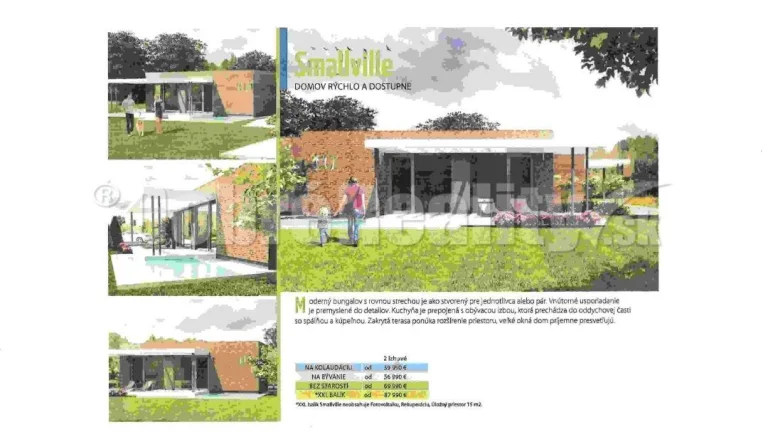 VÝSTAVBA: 2-izbový nízkoenergetický montovaný drevodom Small