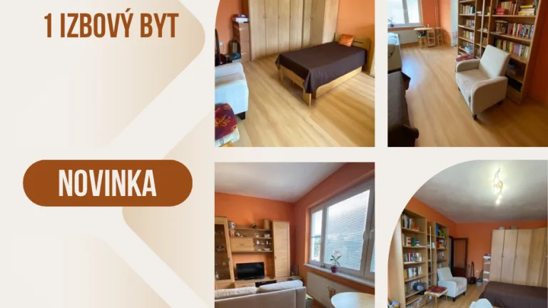 RK EXPRES- na predaj 1 izbový byt v Handlovej.