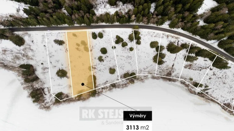 Stavební pozemek Frýdava, Lipno – 3 113 m²
