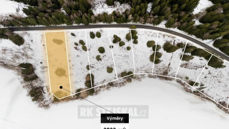 Stavební pozemek Frýdava, Lipno – 3 033 m²