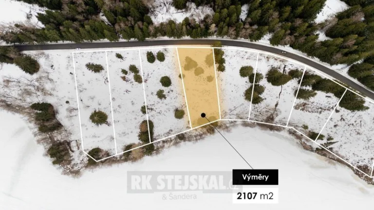 Stavební pozemek Frýdava, Lipno – 2 107 m²