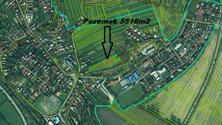 Na predaj pozemok vo Vranove nad Topľou