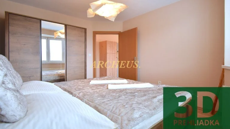 3D / EXKLUZÍVNE / PRENÁJOM, 1 IZBOVÝ APARTMÁN, NOVÁ LESNÁ