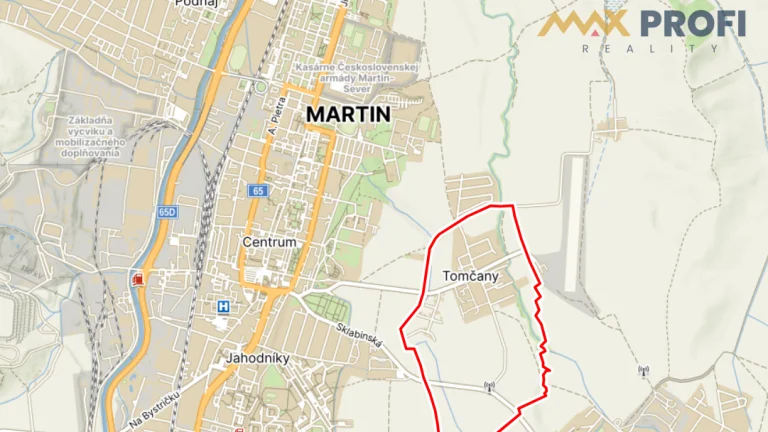 Na predaj pozemok, Martin, časť Tomčany – 14000m2