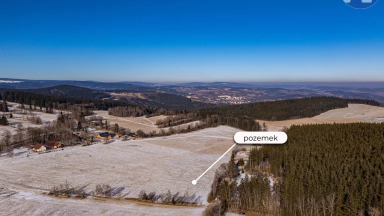 Prodej stavebního pozemku pod Boubínem, 7.713 m2, Veselka