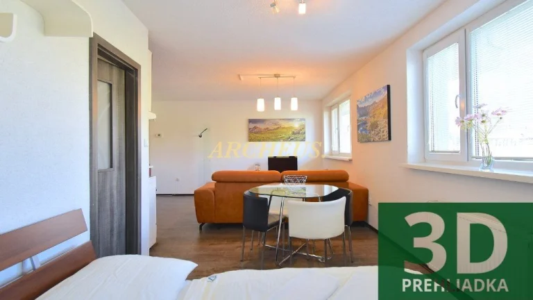 3D / EXKLUZÍVNE / 1 IZBOVÝ APARTMÁN, NOVÁ LESNÁ, 35m2