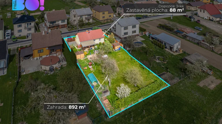 Prodej rodinného domu 88 m², pozemek 980 m² Turovice