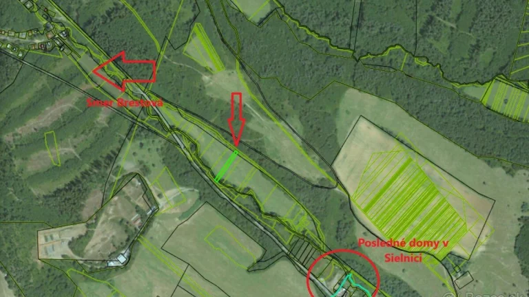 Na predaj, Pozemok v Sielnici, smer Brestová, 1029 m2