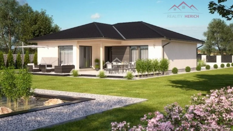 Prodej nízkoenergetického RD typu bungalov 4+kk (139 m2) Kar
