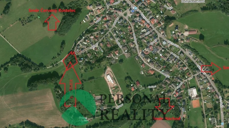 Prodej pozemky pro bydlení, 2 591 m2 - Dolní Radechová