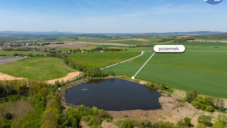 Prodej pozemku u rybníka, 2.512 m2, Olešník