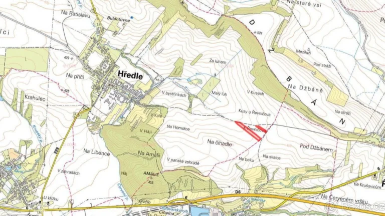 Zemědělská půda, prodej, Hředle, Rakovník