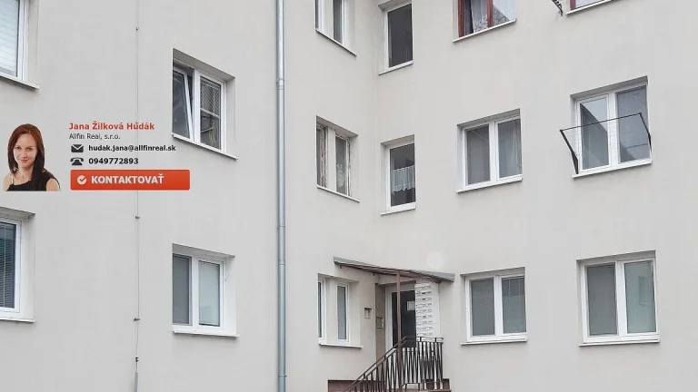 2-izbový, tehlový byt v centre Prešova - rezervovaný.